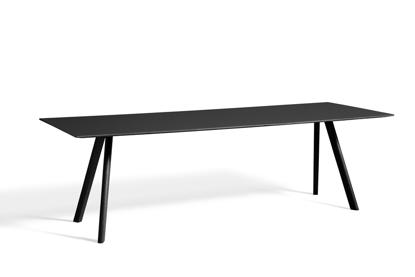 HAY Tisch CPH 30 Linoleum schwarz / Eiche schwarz gebeizt 250cm