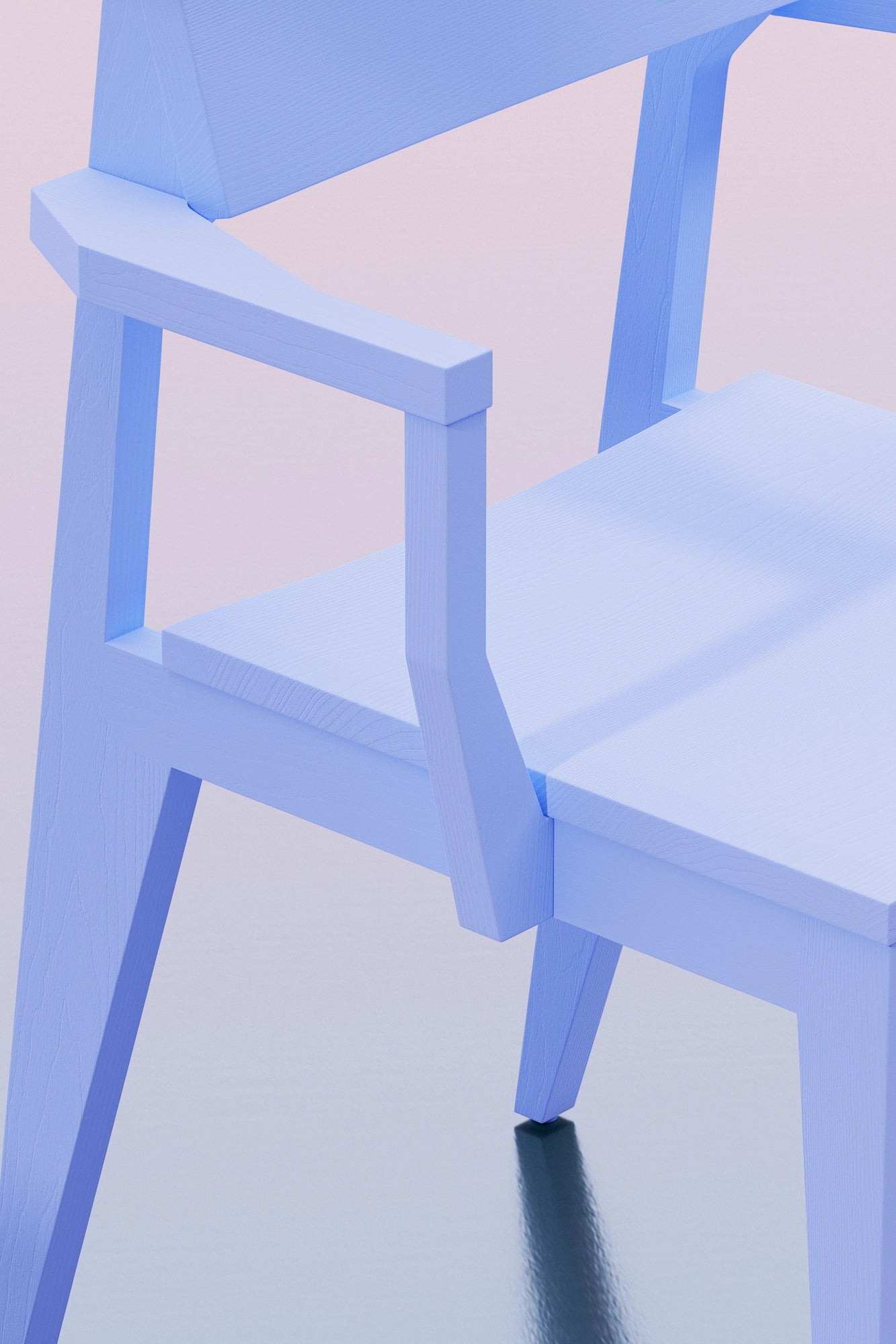 Objekte unserer Tage Schulz Armlehnenstuhl blau 