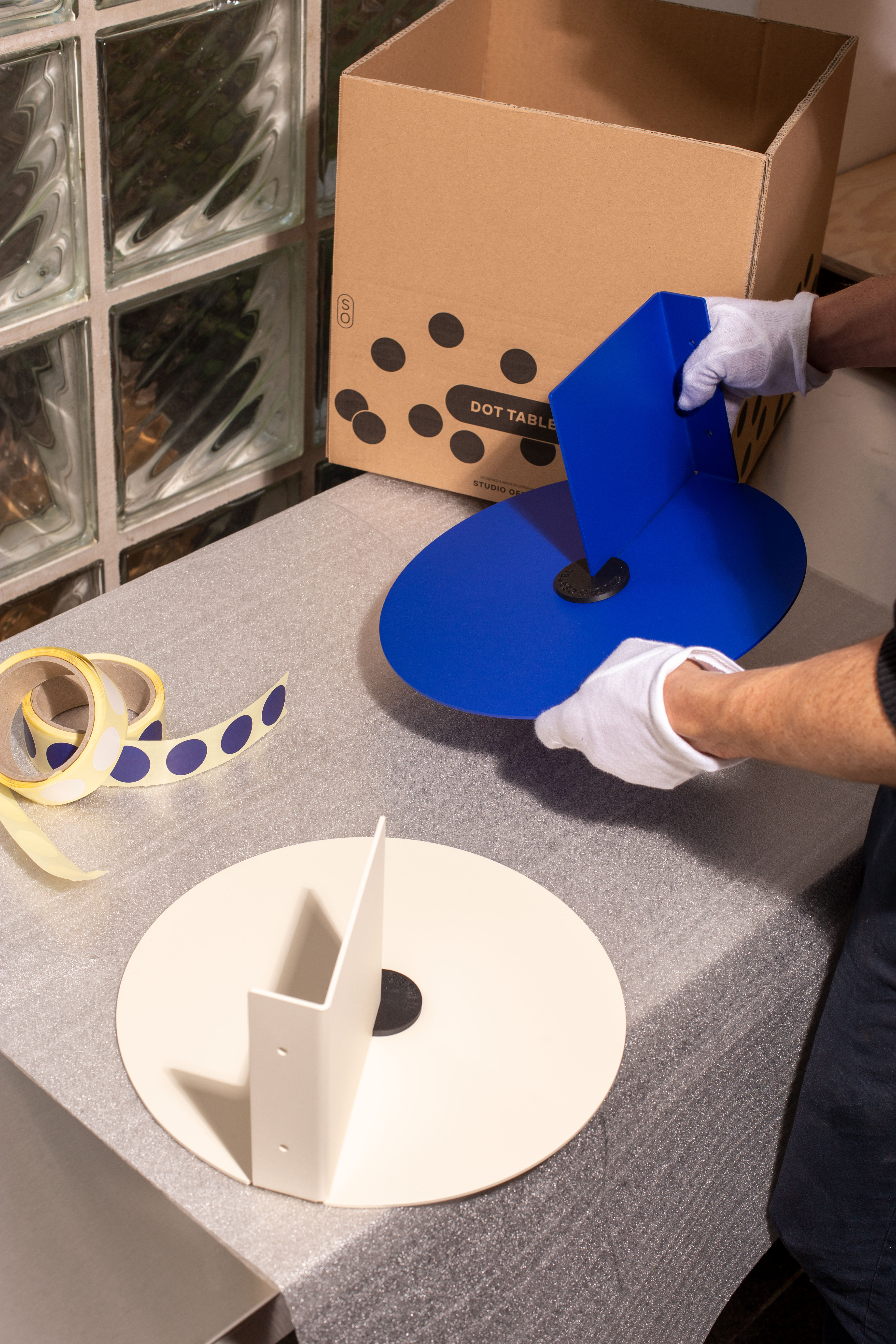 Studio Oertel Dot Table blau