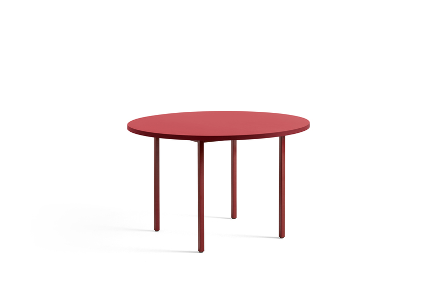 HAY Two Colour Tisch maroon / red { Ausstellungsstück)