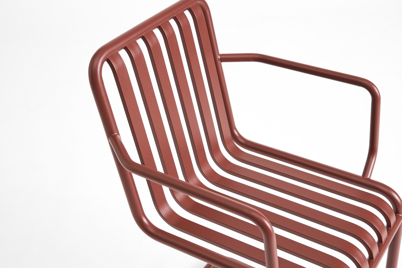 HAY Palissade Cantilever Armchair Iron Red Ausstellungsstück