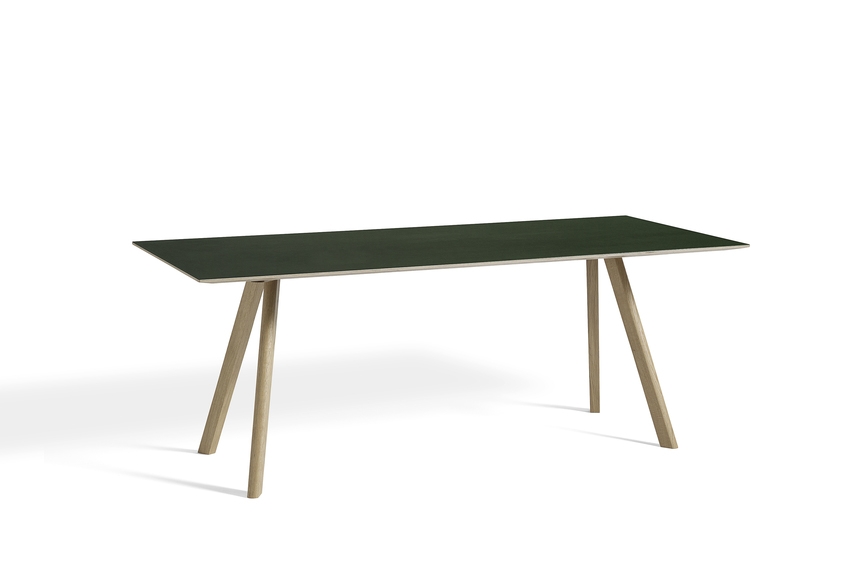 HAY Tisch CPH 30 Linoleum grün / Eiche