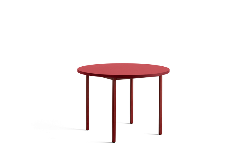 HAY Two Colour Tisch maroon / red { Ausstellungsstück)