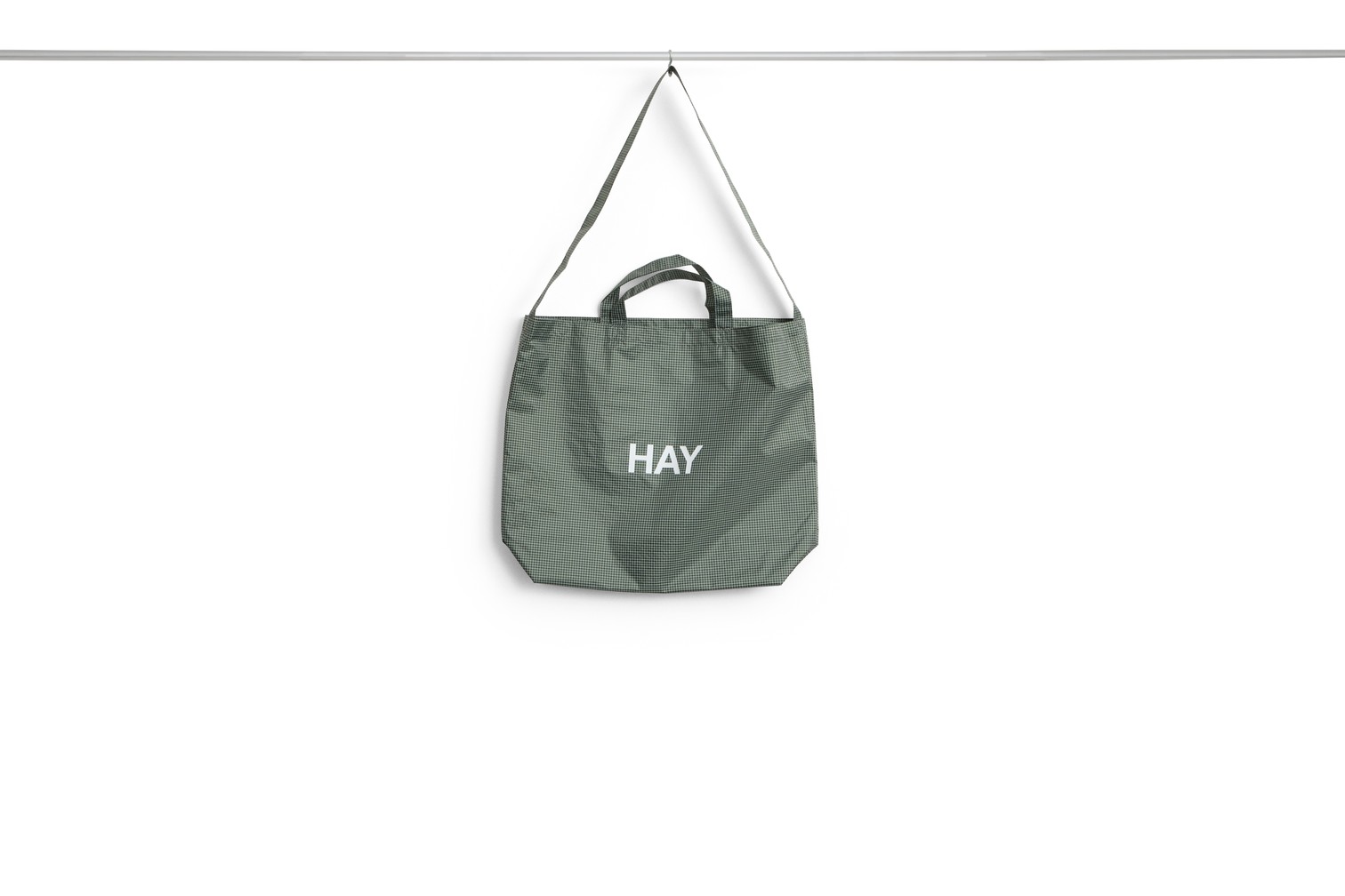 HAY Grid Crossover Bag medium dark green