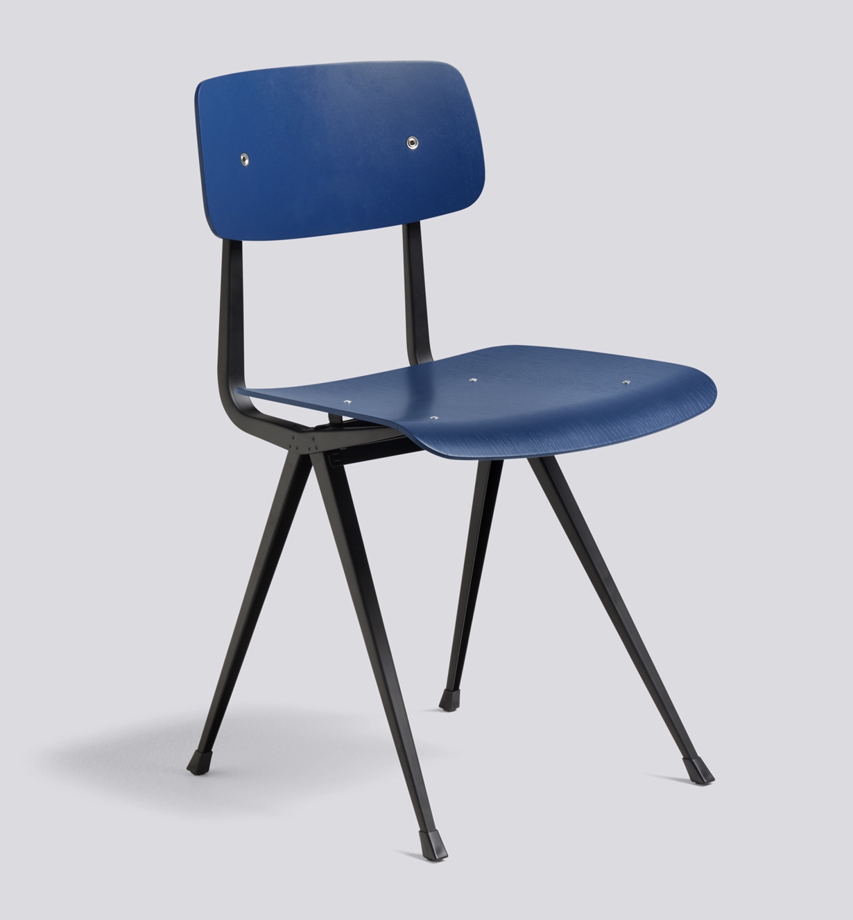 HAY Result Chair black Base / dark blue