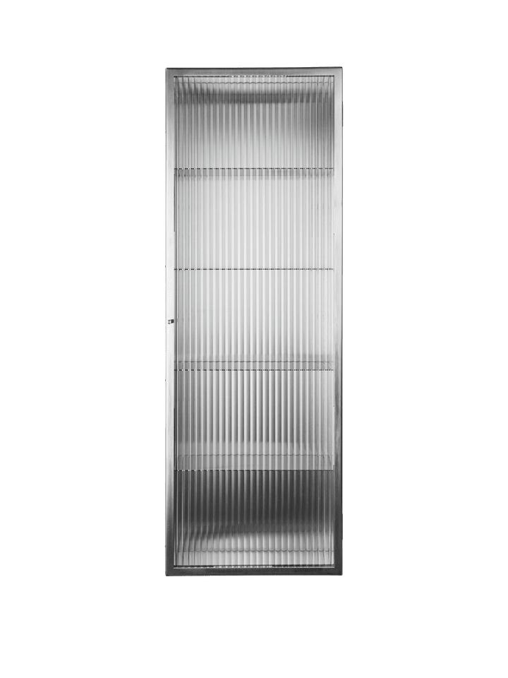 ferm living Haze Wandschrank gebürsteter Edelstahl