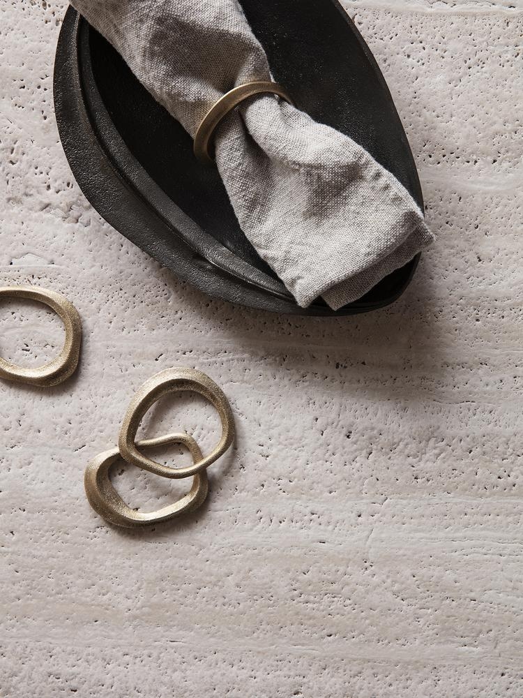 ferm living Flow Serviettenringe 4 Stück