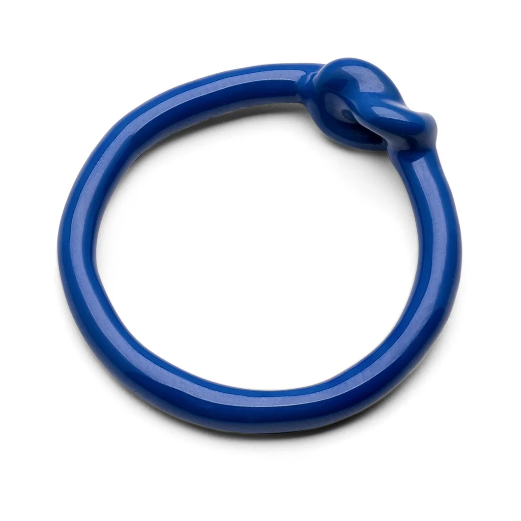 LULU Copenhagen Knot Ring blau