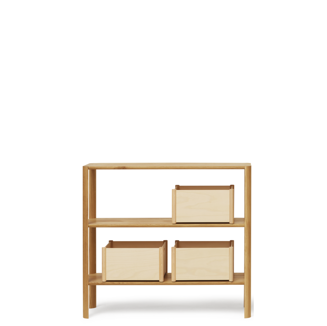 Pillar Storage Box, Medium, Beech