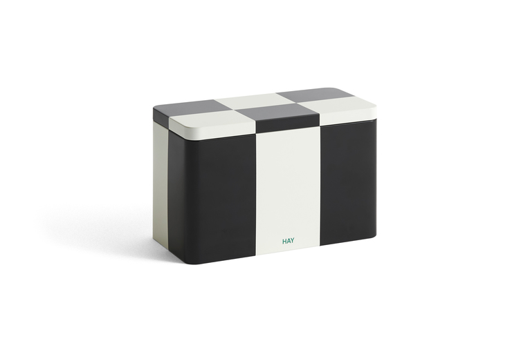 HAY Tin Container medium black/ white 