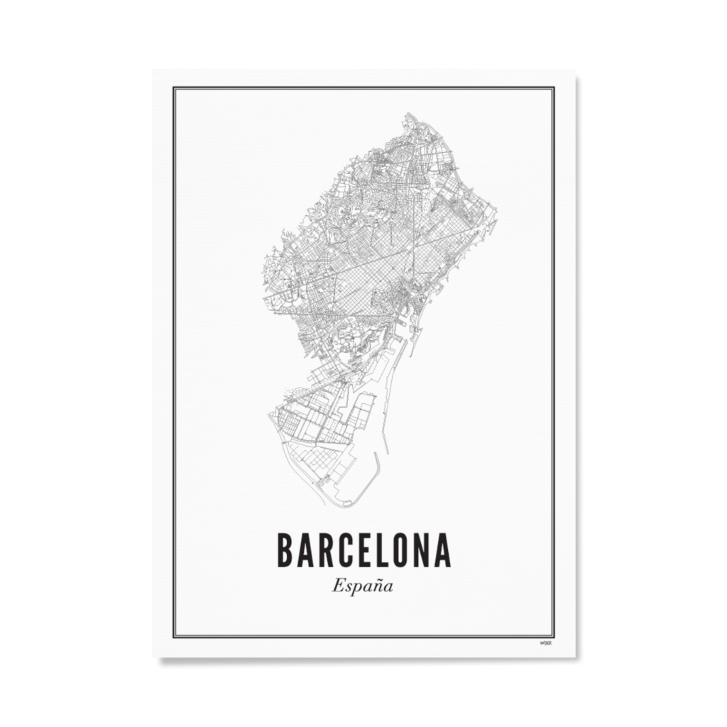 Wijck Poster Barcelona 21x30cm