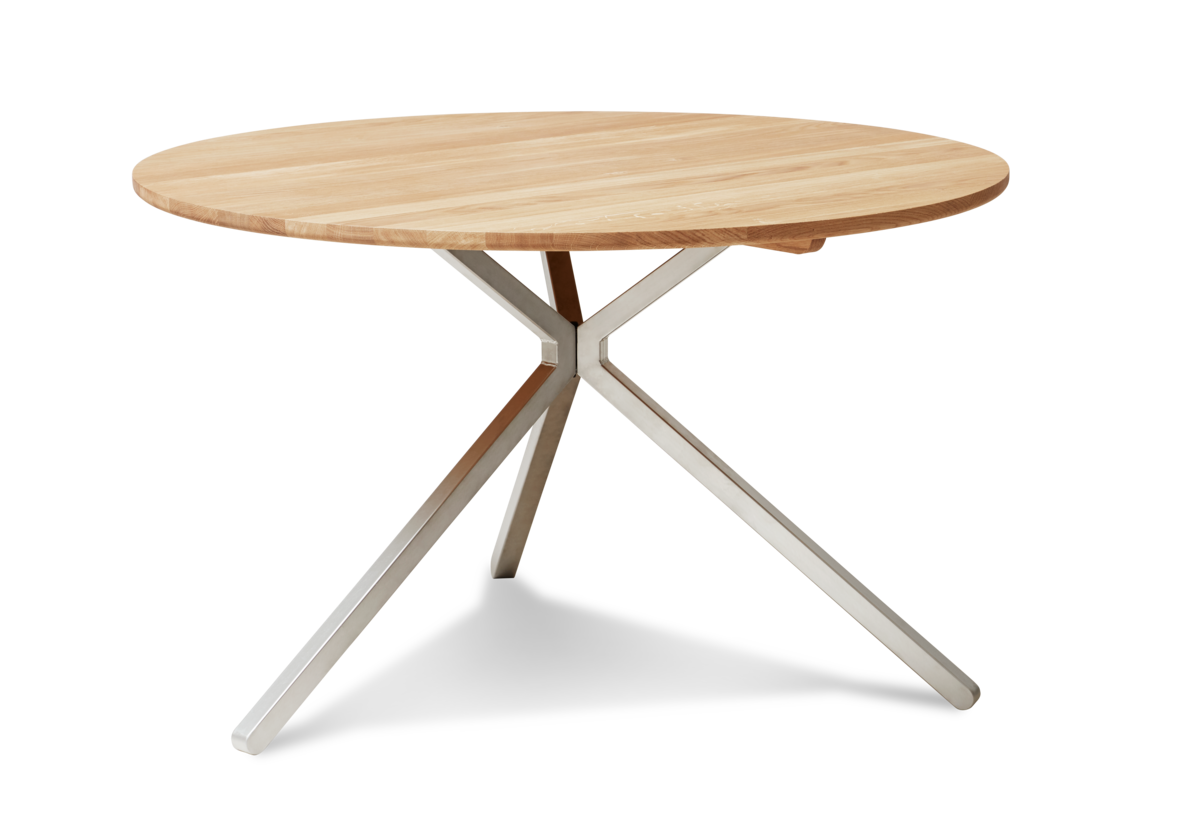 Frisbee Table Ø120, White Oak