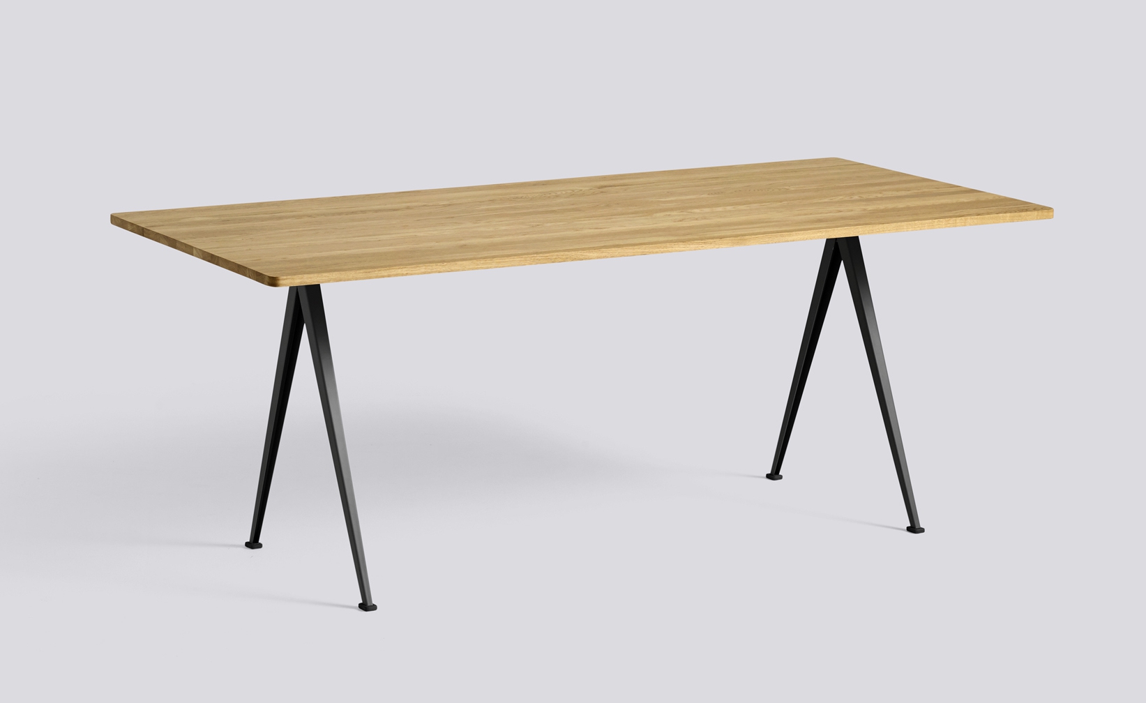 HAY Tisch Pyramid Table 02 black - oak clear laquered