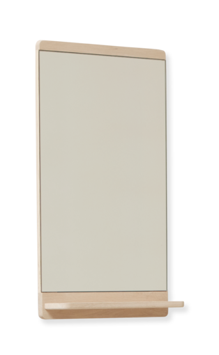 Rim Wall Mirror, White Oak