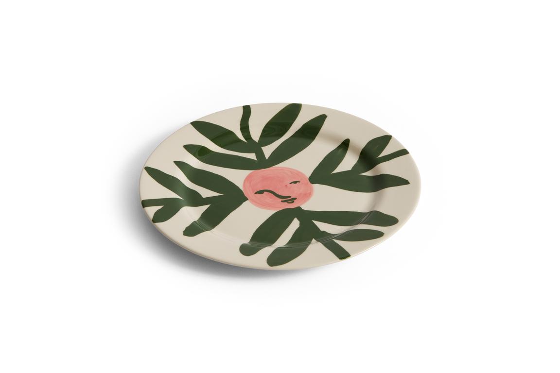 HAY La Pittura Plate Blush Face Vine ø24cm