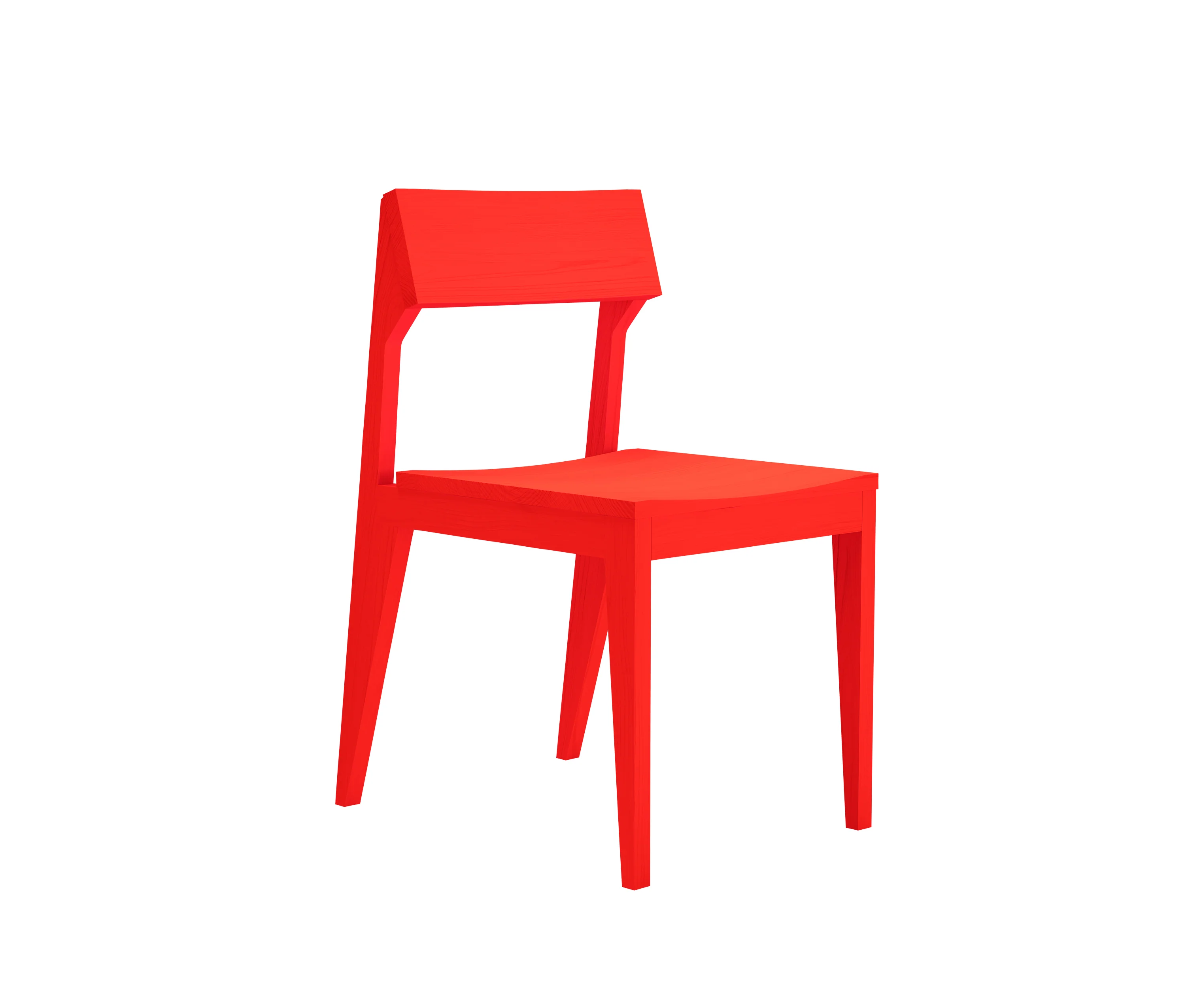 Objekte unserer Tage Schulz Stuhl Leuchtrot