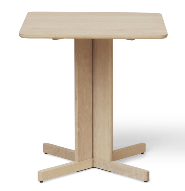 Quatrefoil Table 68×68, White Oak