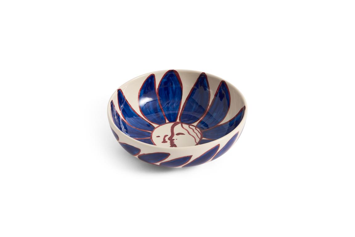 HAY La Pittura Bowl Deep Blue Flower ø18cm