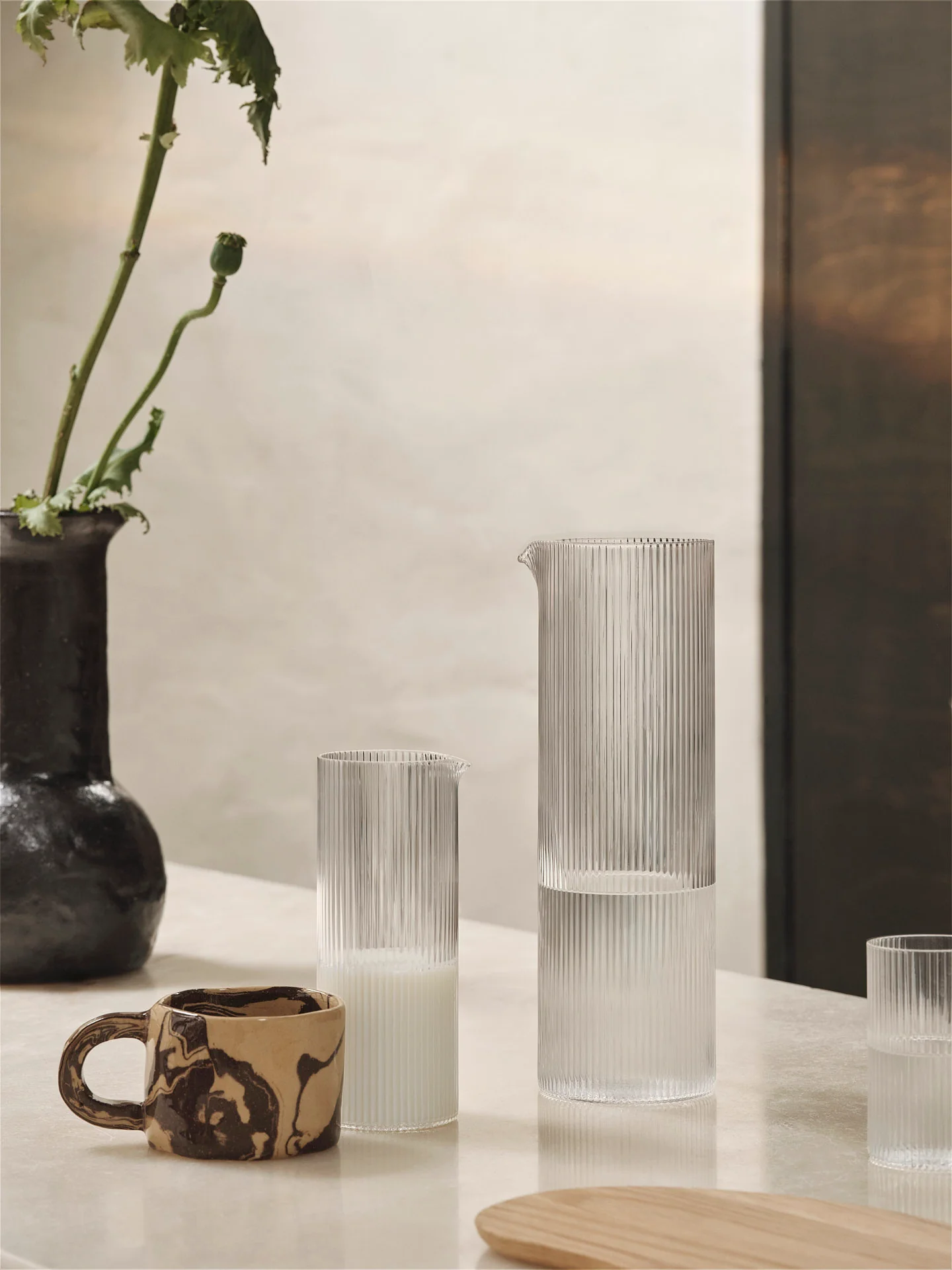 ferm living Water Jug clear