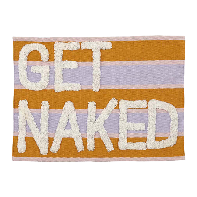 Badematte Get Naked orange- Lila