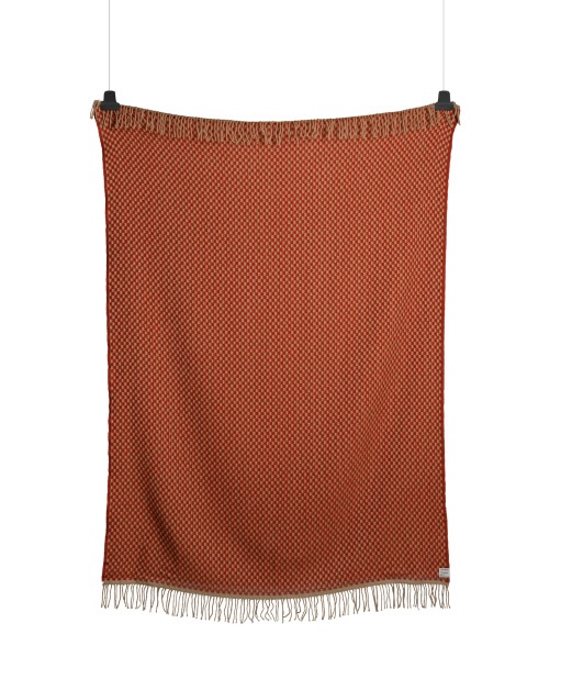 Roros Tweed Decke Isak Red Sumac