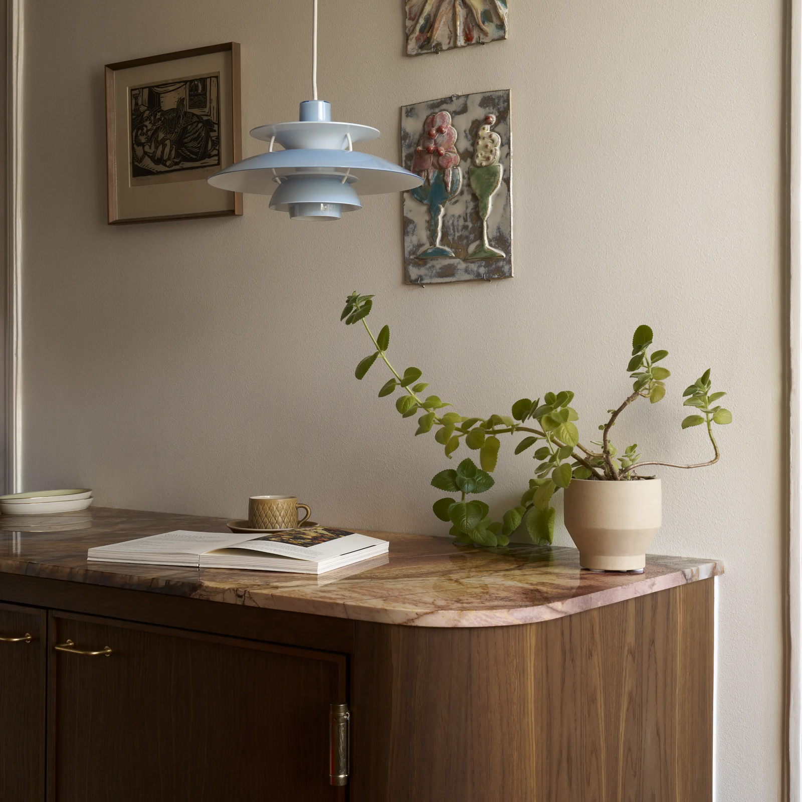 Louis Poulsen PH5 320 Opal Pale Blue