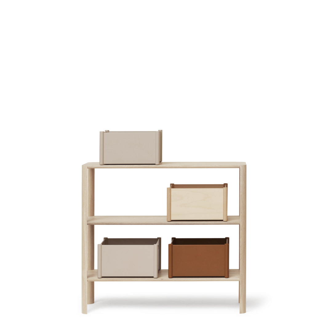 Pillar Storage Box, Medium, Beech