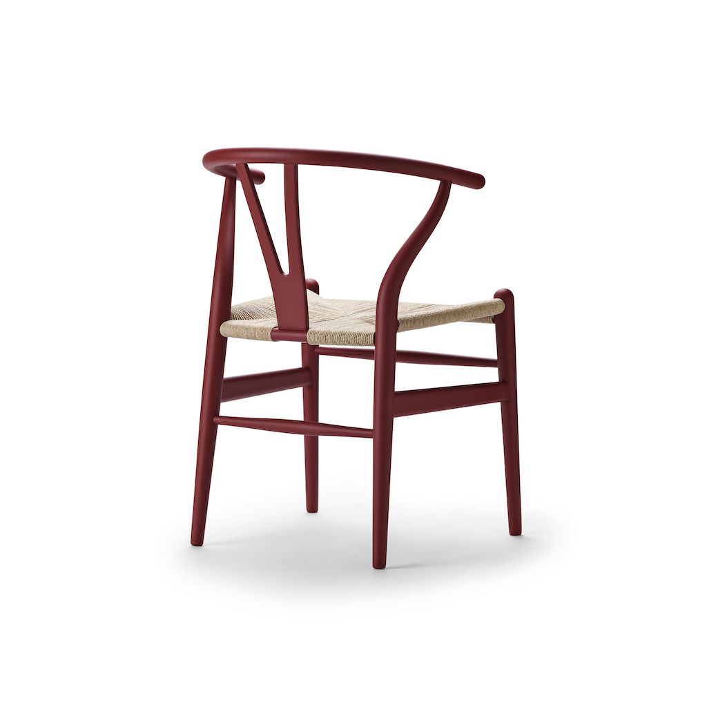 Carl Hansen CH 24 soft red Wishbone Chair
