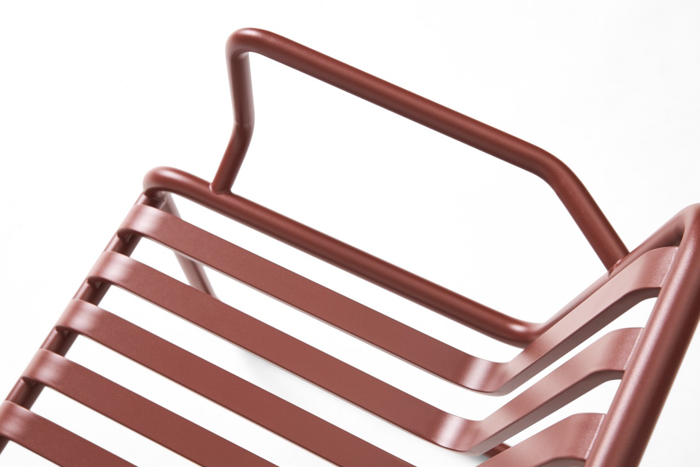 HAY Palissade Cantilever Armchair Iron Red Ausstellungsstück