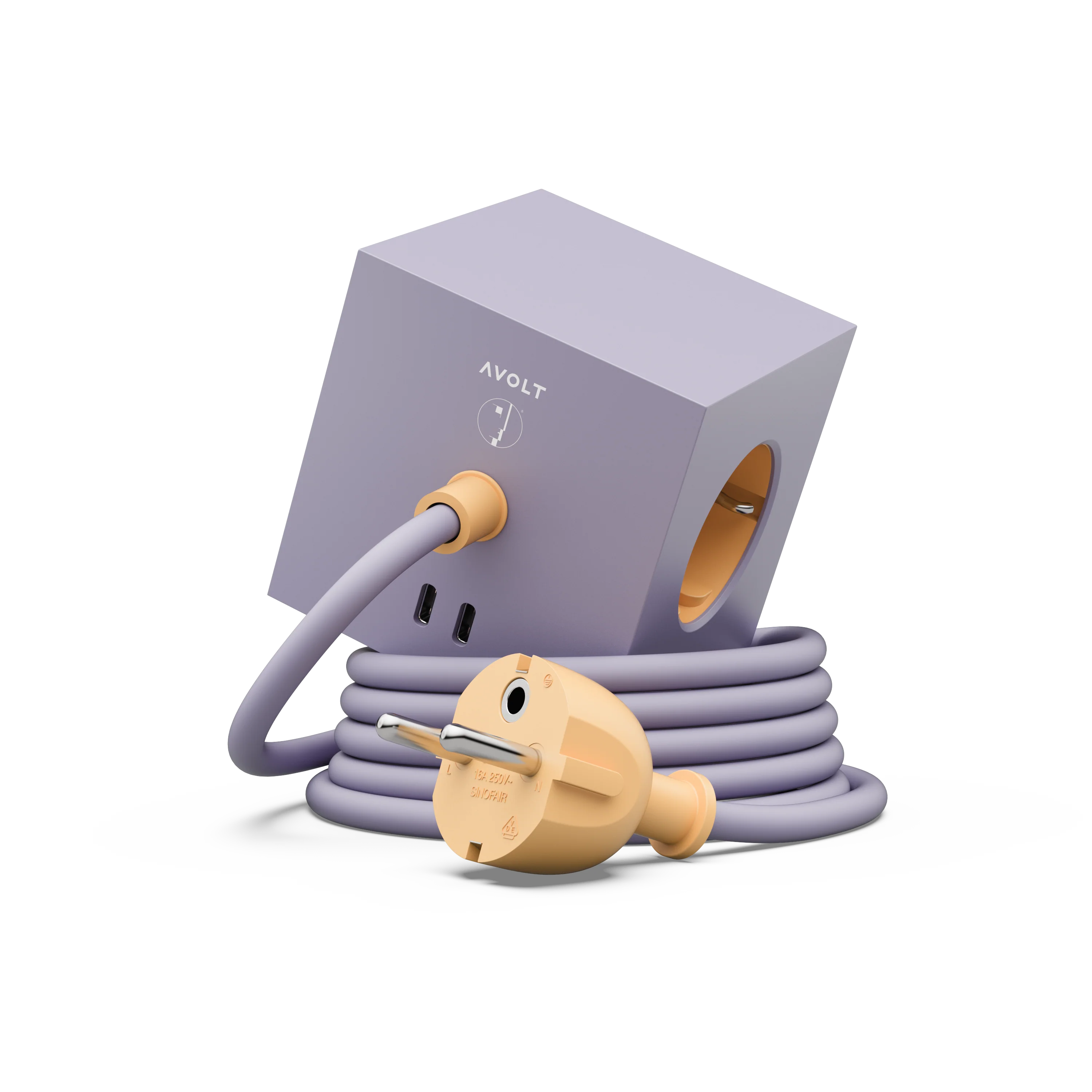 Avolt Square 1 Mehrfachsteckdose Bauhaus Sonderedition Lavender Glow