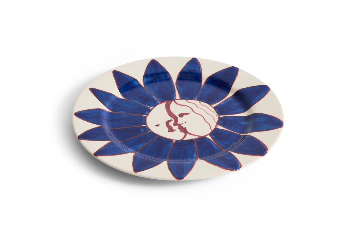HAY La Pittura Plate Deep Blue Flower ø28,5cm