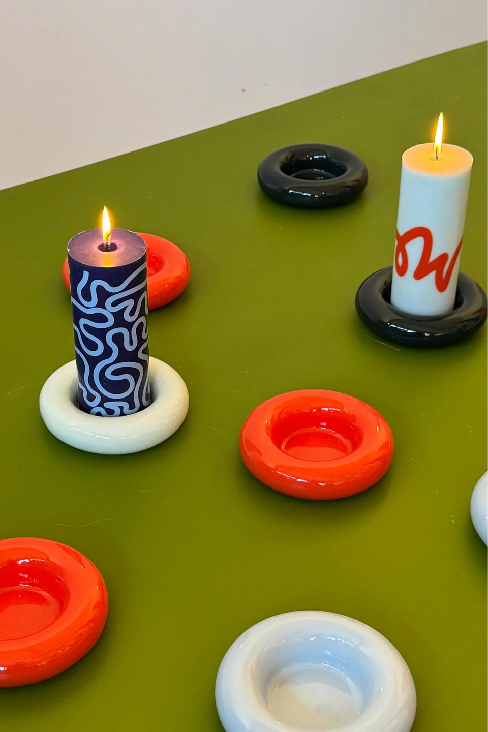 Studio About Kerzenhalter Bob groß hellblau 