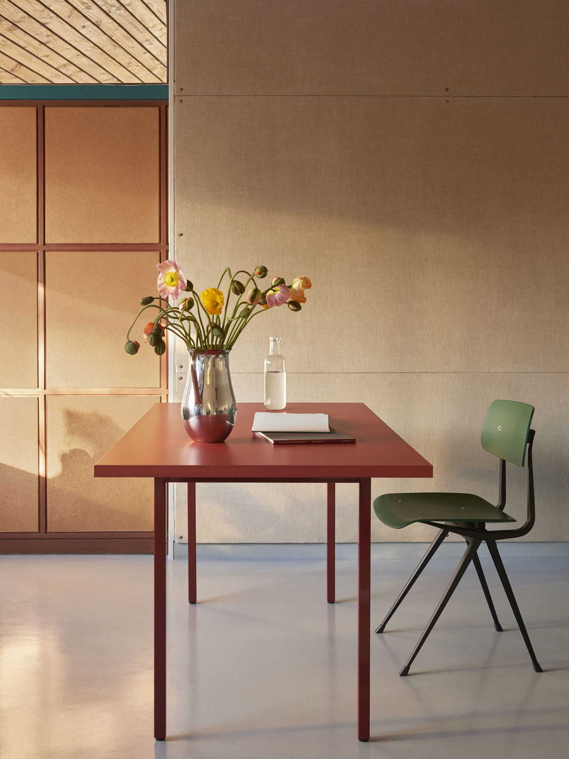 HAY Two Colour Table Maroon Red