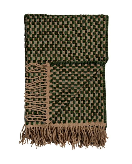 Roros Tweed Decke Isak Green Meadow