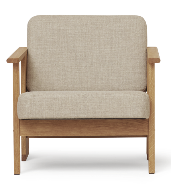 Block Lounge Chair, Oak