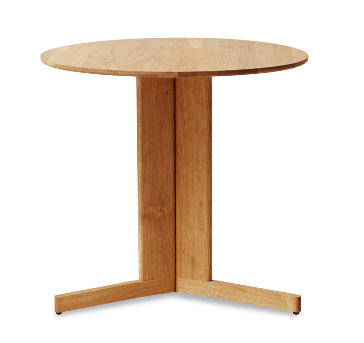 Trefoil Round Table Ø75, Oak