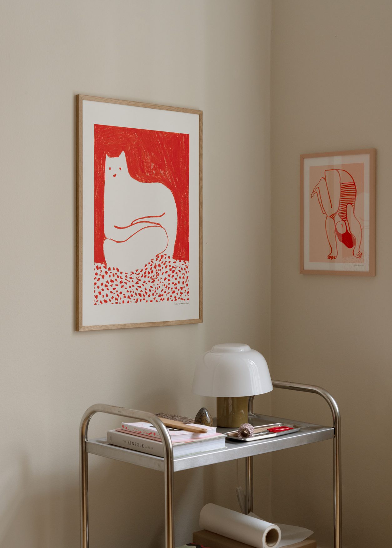 The Poster Club - CINZIA FRANCESCHINI Cat in Red