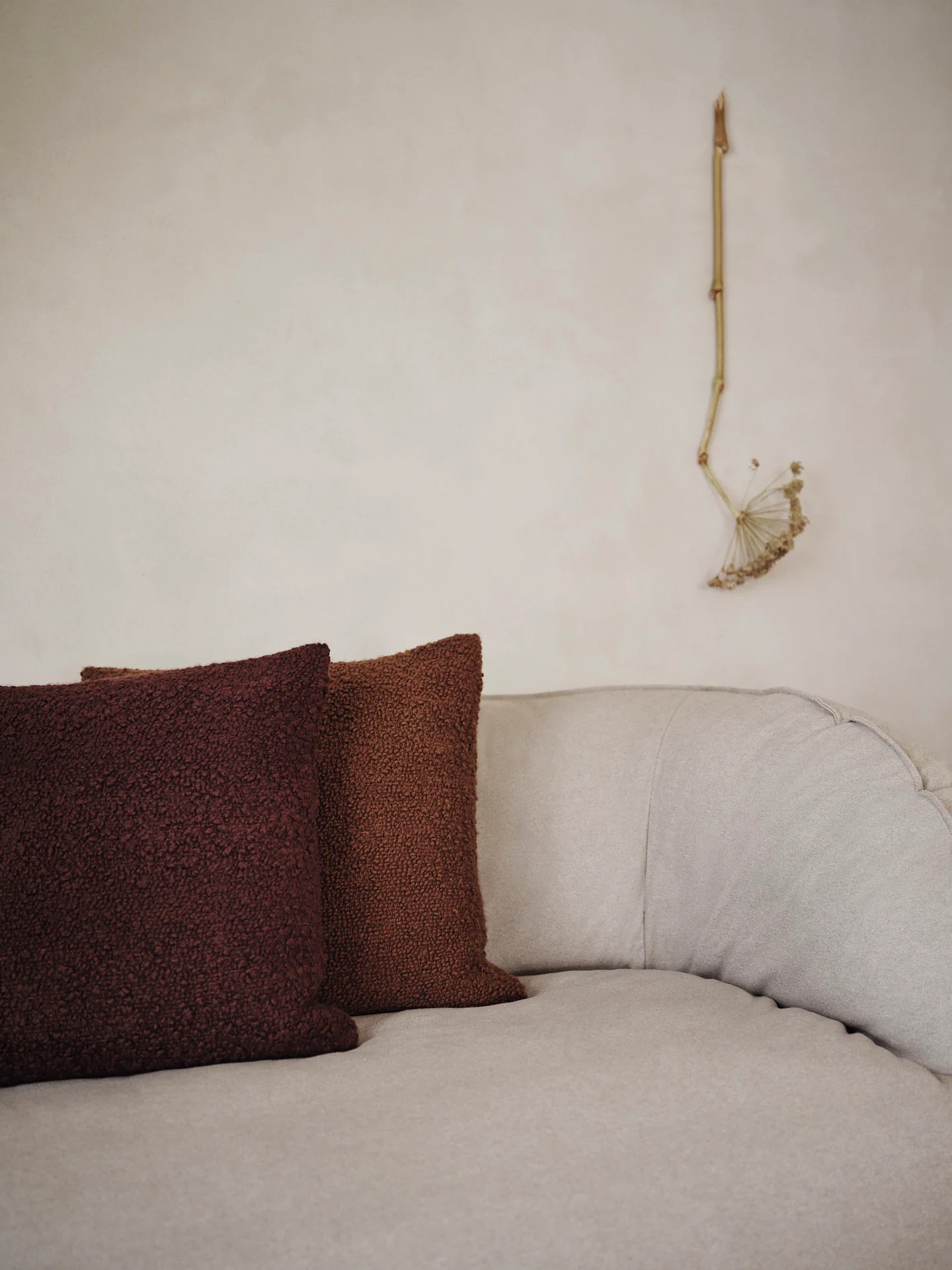 ferm living Moor Kissen dark pecan