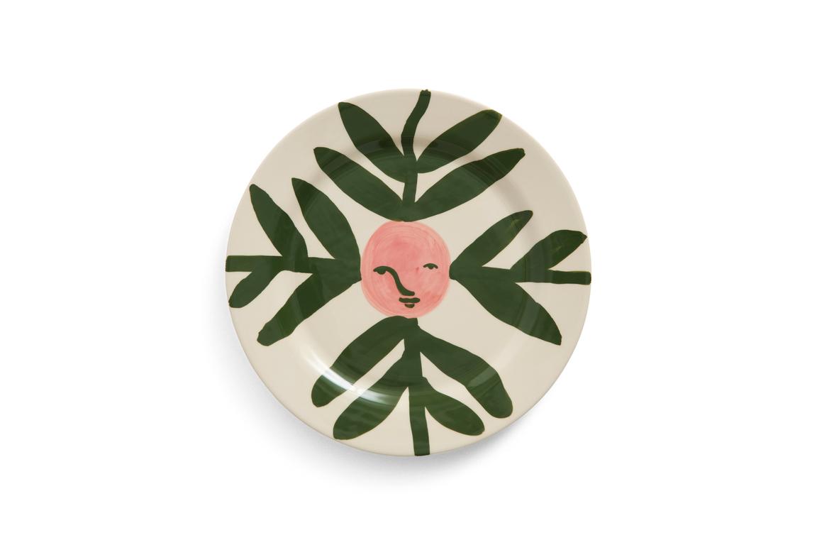 HAY La Pittura Plate Blush Face Vine ø24cm