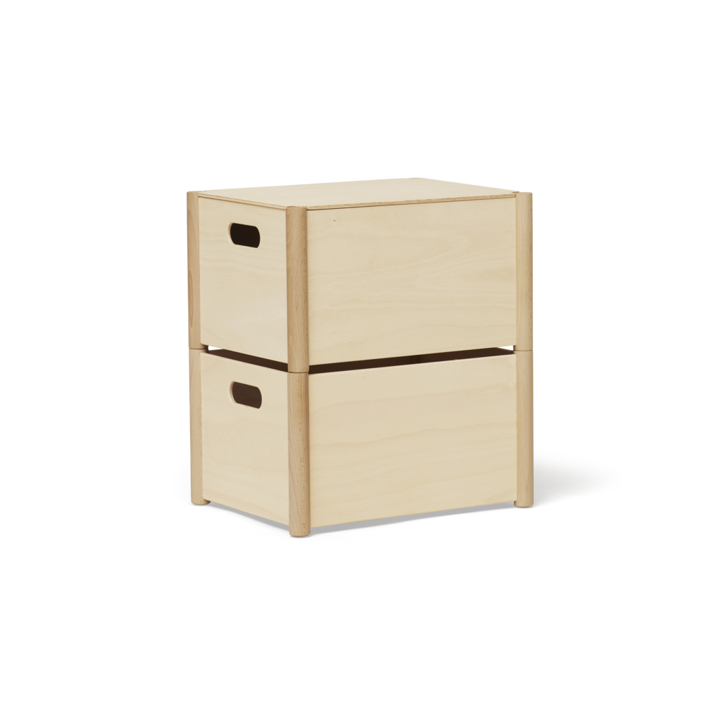 Pillar Storage Box, Medium, Beech