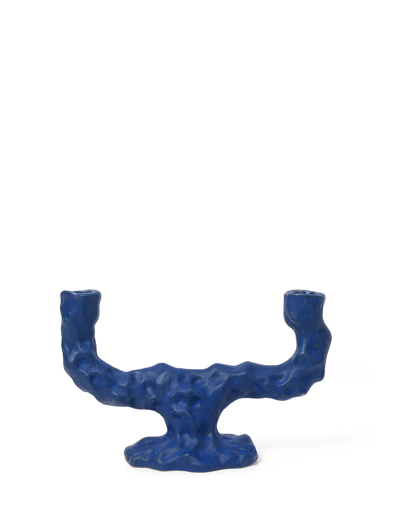 ferm living Dito Kerzenhalter double blau