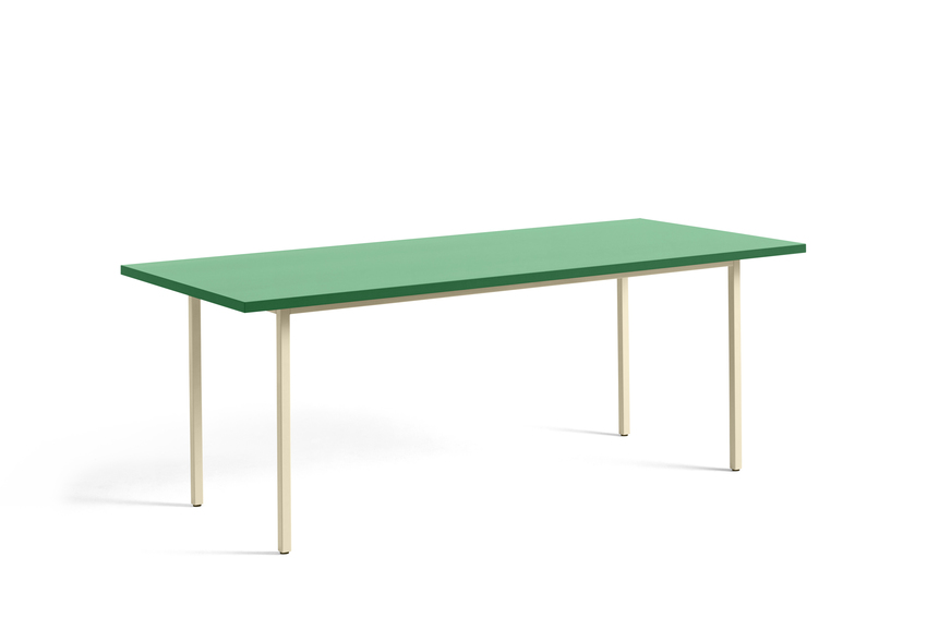 HAY Two Colour Tisch ivory / green mint 