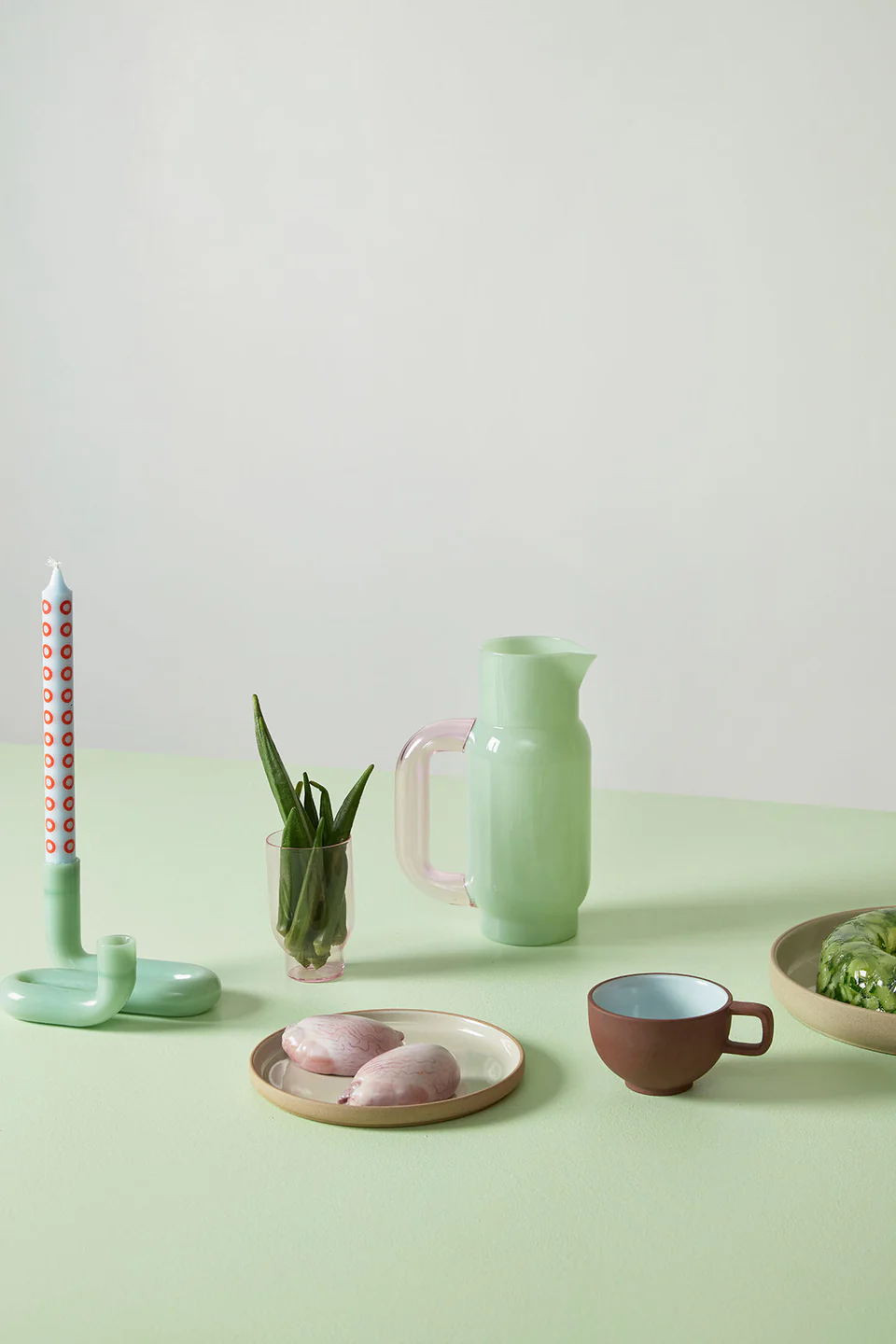 Studio About Kerzenständer  Wave Milchjade