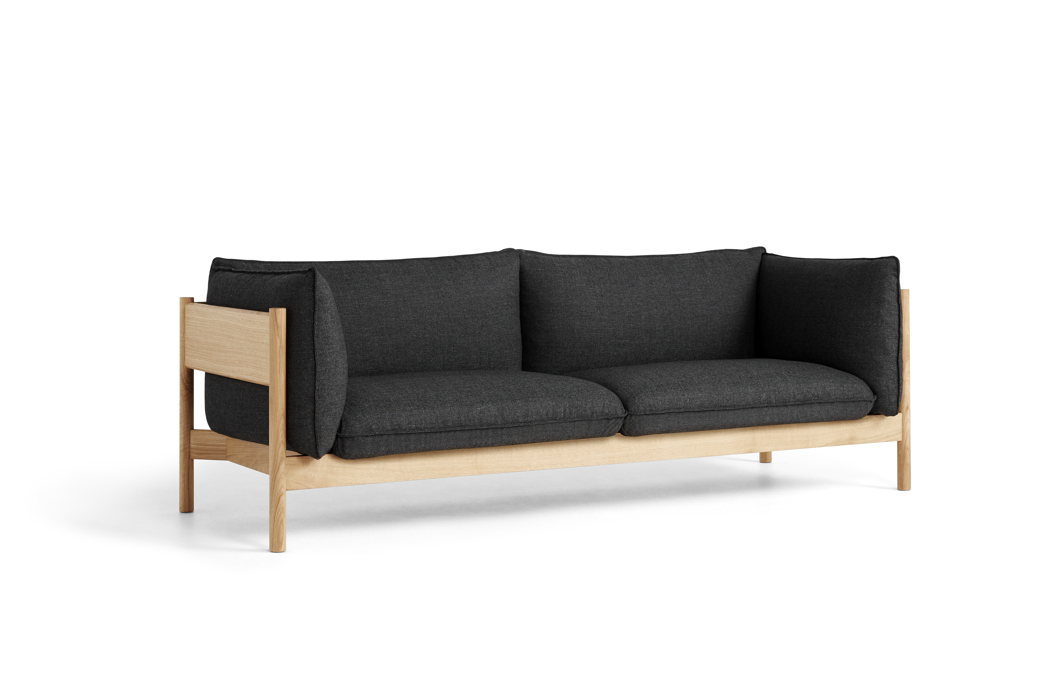 HAY Sofa ARBOUR 3 Sitzer | Eiche | Re- Wool 198