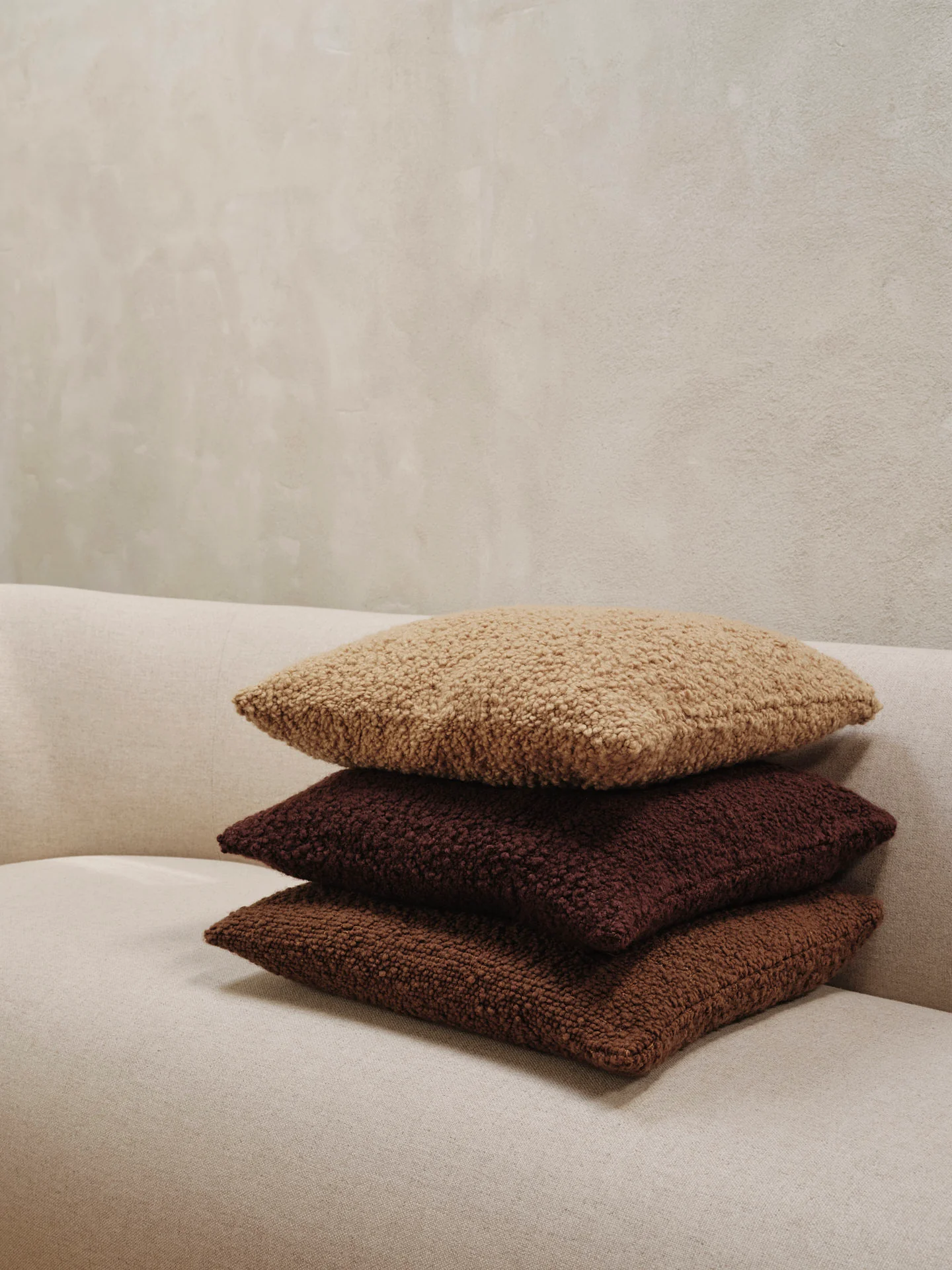 ferm living Moor Kissen dark pecan