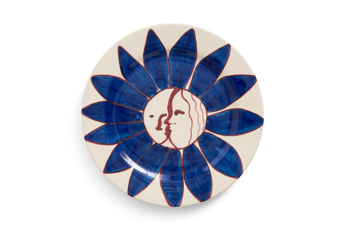 HAY La Pittura Plate Deep Blue Flower ø28,5cm